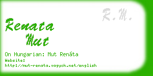 renata mut business card
